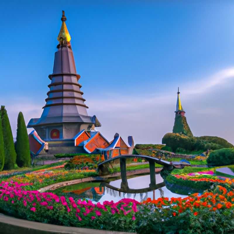 A lone traveler immerses herself in the vibrant tapestry of Chiang Mai, Thailand, during a 5-day winter sojourn, seeking solace and tranquility amidst the city's ancient temples and lush landscapes.