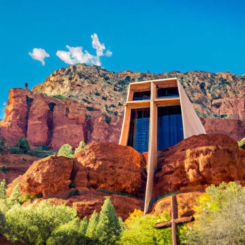Visite de la chapelle de la Sainte-Croix à Sedona au printemps