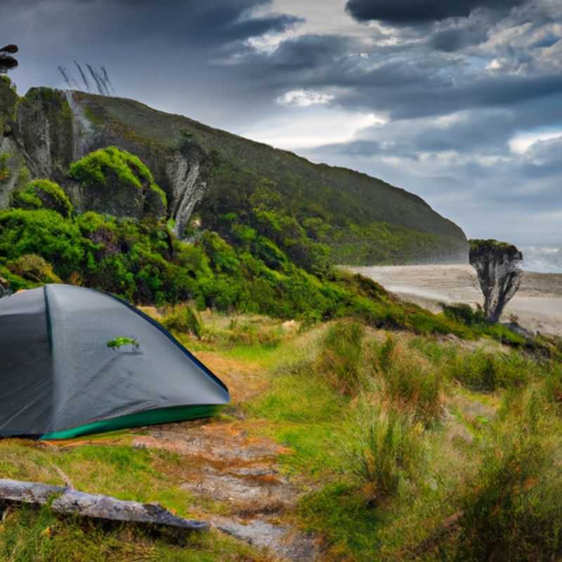 Observación de aves en el Parque Nacional Kahurangi en Heaphy Track, Nueva Zelanda, entre el verano y el otoño