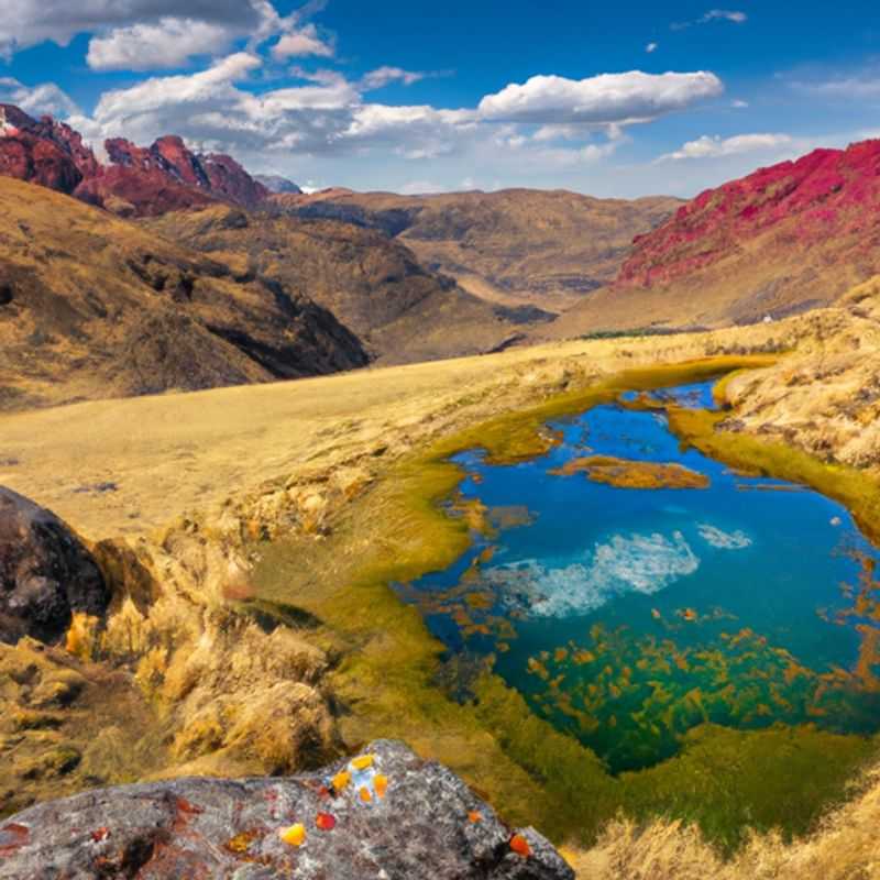 Visita mística a las ruinas de Choquequirao durante la primavera en Lares Trek, Perú