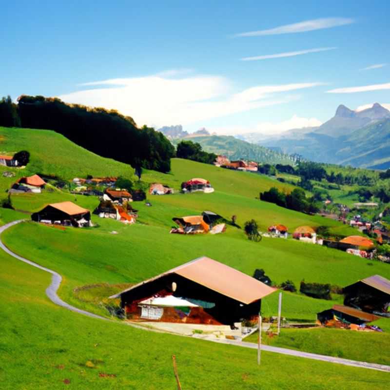 Paseo por el parque natural Diemtigtal en Hardergrat, Suiza durante la primavera