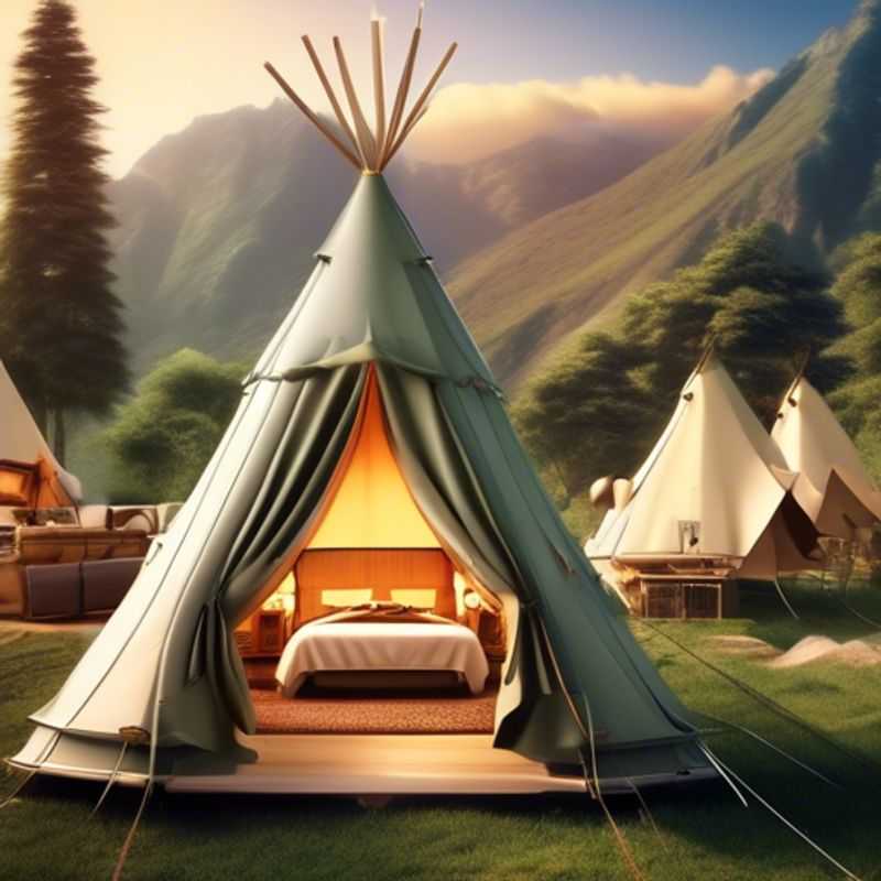 Dormir sous les étoiles : Un Feu de Camp Cosy dans l'Organisateur de Câbles Automnal