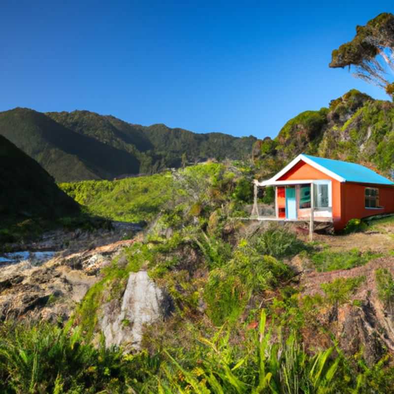 Fotografiando la puesta de sol en Scotts Beach en Heaphy Track, Nueva Zelanda, entre el verano y el otoño