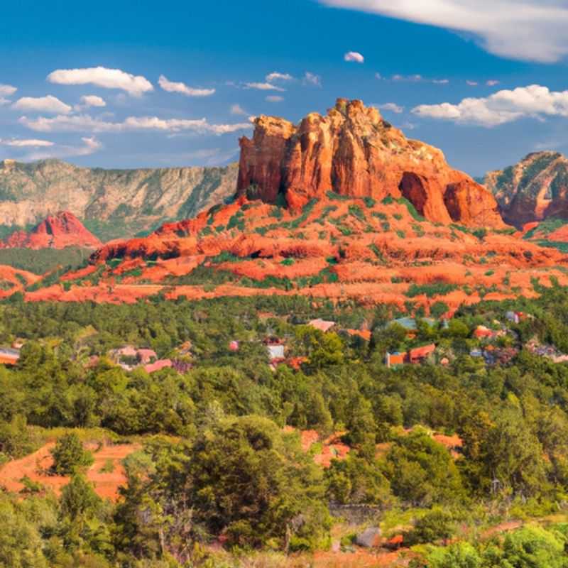 Méditation à l'institut de vortex à Sedona, États-Unis, au printemps