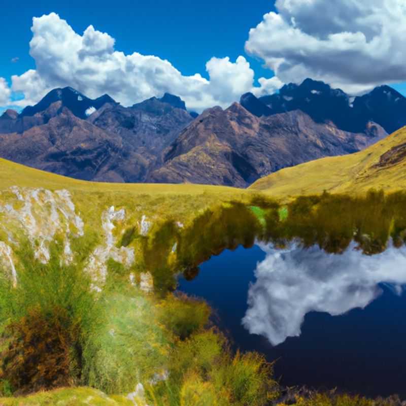 Un grupo de seis personas emprende una aventura de senderismo de 3 días por el sendero Lares en Perú durante la primavera, rodeados de impresionantes paisajes andinos y la vibrante cultura local.