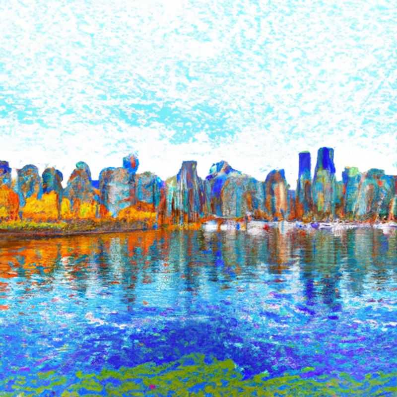 Una pareja explora el vibrante y pintoresco paisaje urbano de Vancouver, Canadá, durante su escapada otoñal de 3 semanas, maravillándose con la armonía entre la naturaleza y la modernidad.