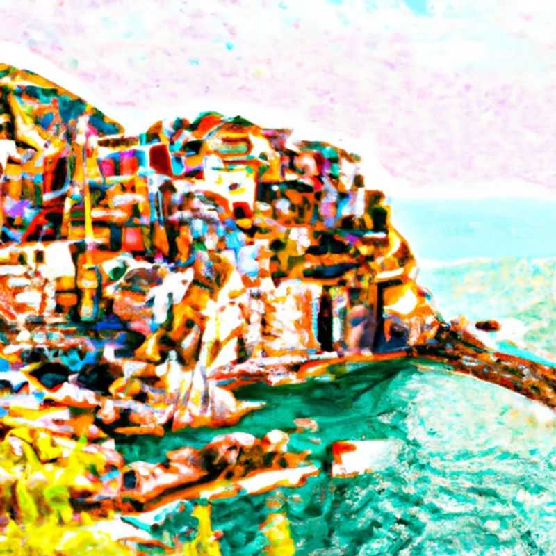 Un couple profite de la vue imprenable sur les eaux bleues cristallines et les maisons colorées de Cinque Terre, en Italie, lors de leur escapade estivale de 3 jours.